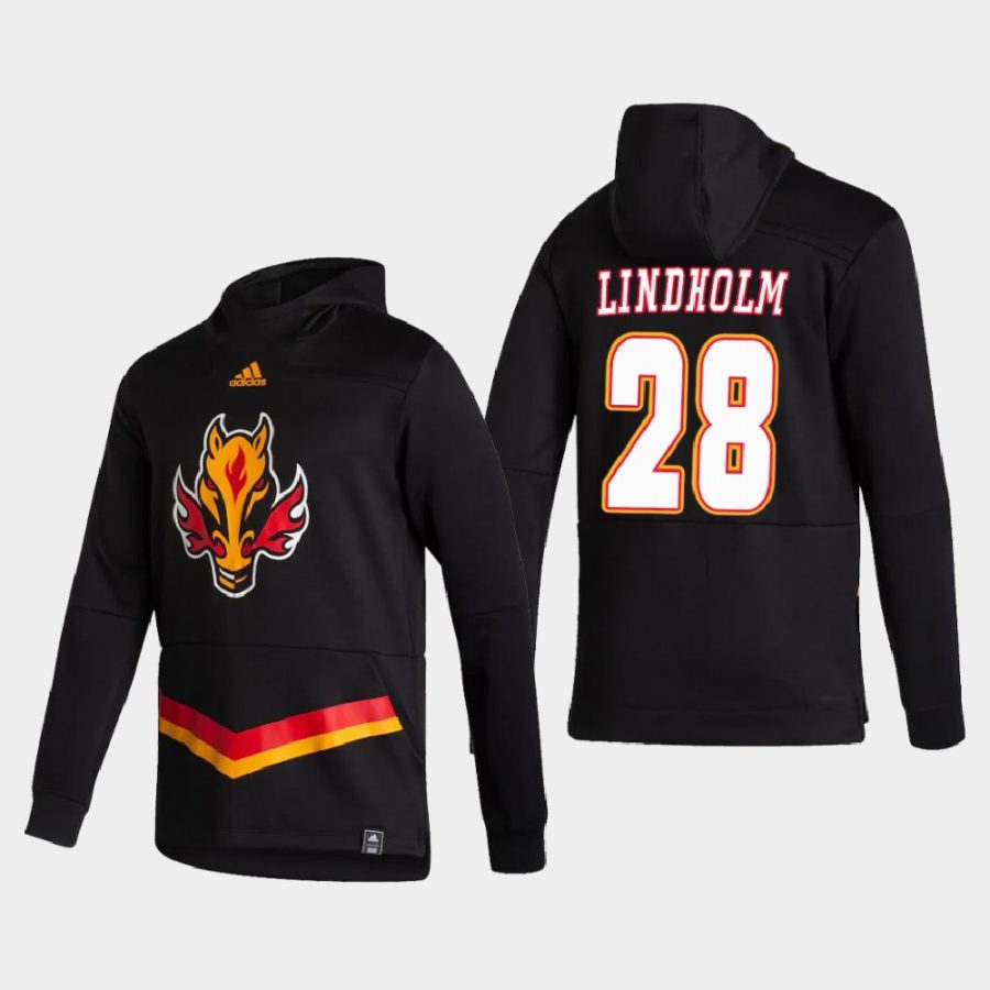 flames elias lindholm black 2021 reverse retro authentic pullover hoodie