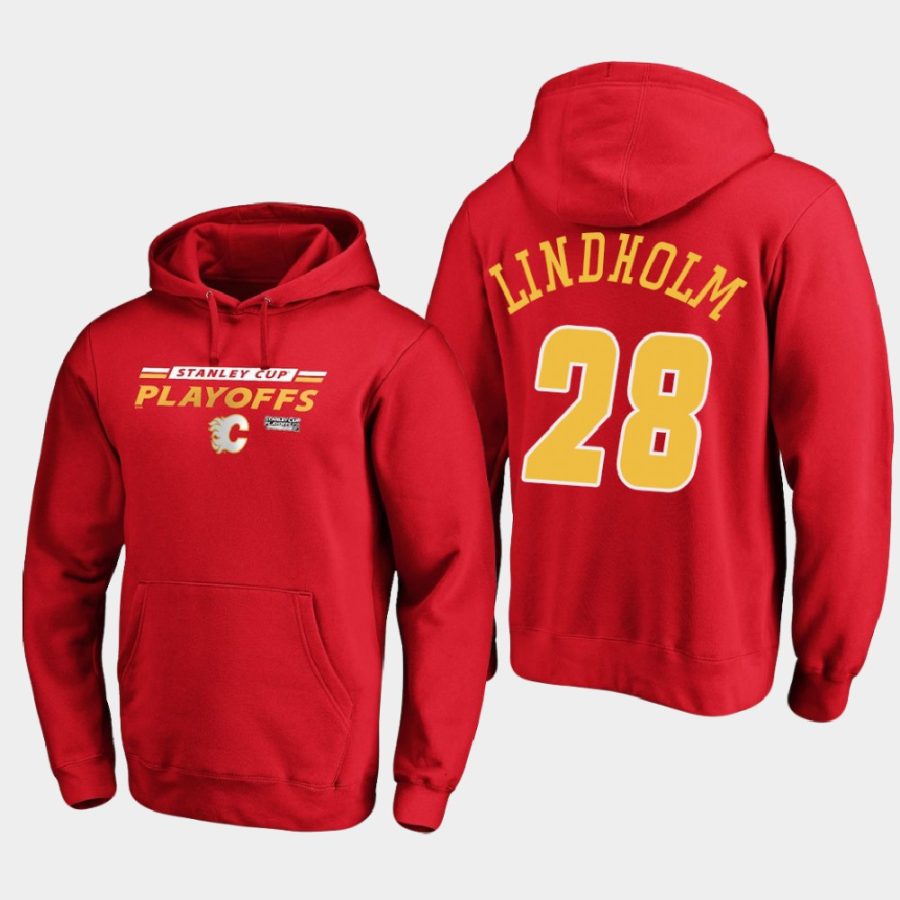 flames elias lindholm red 2020 stanley cup playoffs top cheddar pullover hoodie