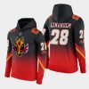 flames elias lindholm red black 2021 reverse retro gradient hoodie