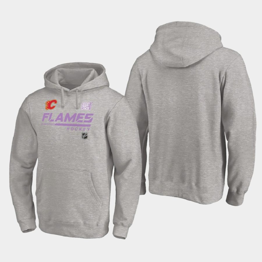 flames heather gray 2020 hockey fights cancer pullover hoodie