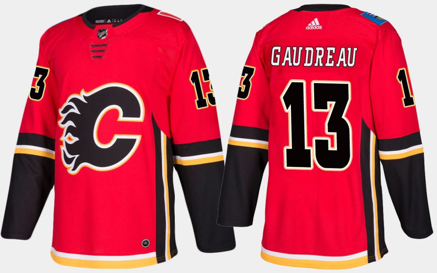 flames johnny gaudreau home red jersey