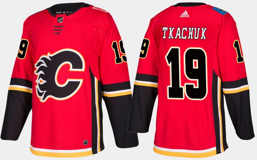 flames matthew tkachuk home red jersey