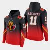 flames mikael backlund red black 2021 reverse retro gradient hoodie