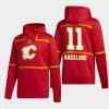 flames mikael backlund red retro pro hoodie