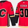 flames retired mike vernon home red jersey