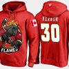 flames retiredmike vernon cartoon team color red hoodie