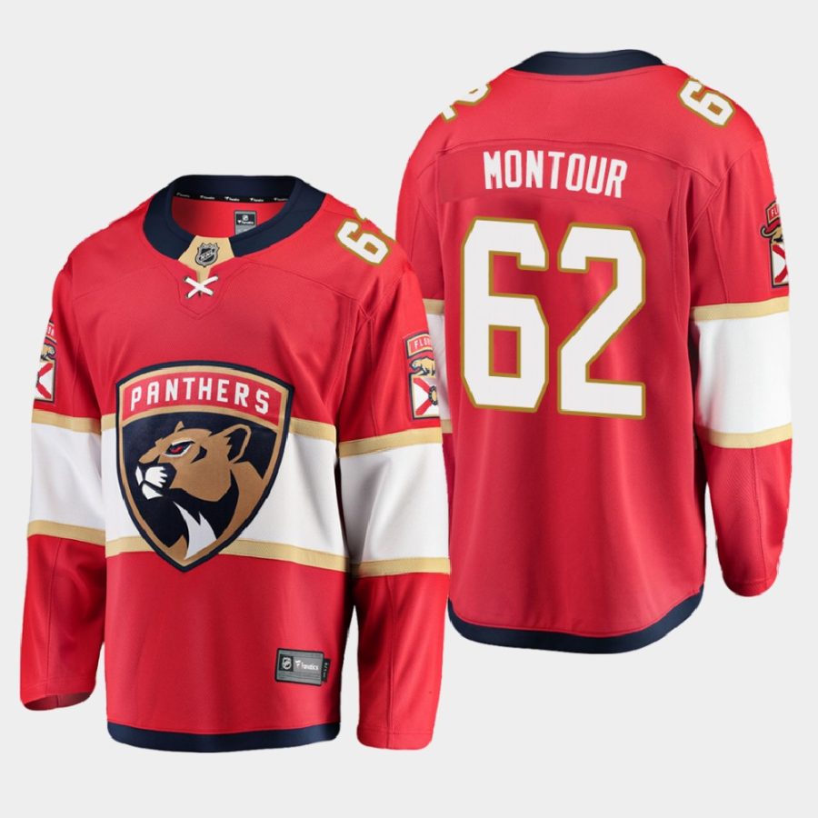 florida panthers brandon montour home 2021 jersey red