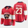 florida panthers carter verhaeghe home 2020 21 breakaway player jersey red