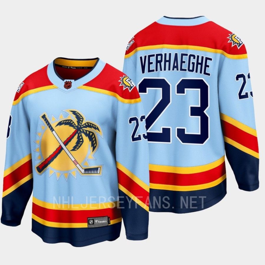 florida panthers carter verhaeghe special edition 2.0 2022 breakaway retro jersey blue