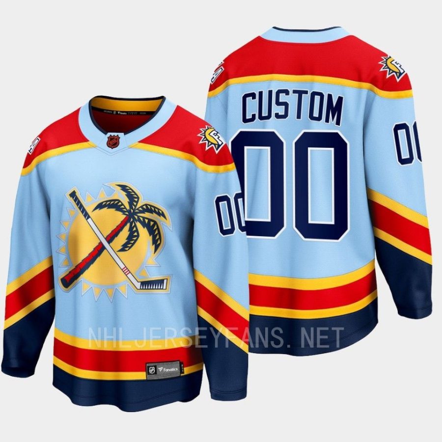 florida panthers custom special edition 2.0 2022 breakaway retro jersey blue