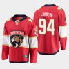 florida panthers ryan lomberg home 2020 21 breakaway player jersey red