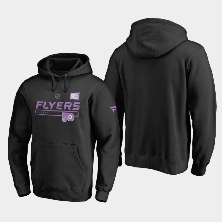 flyers black 2020 hockey fights cancer prime hoodie