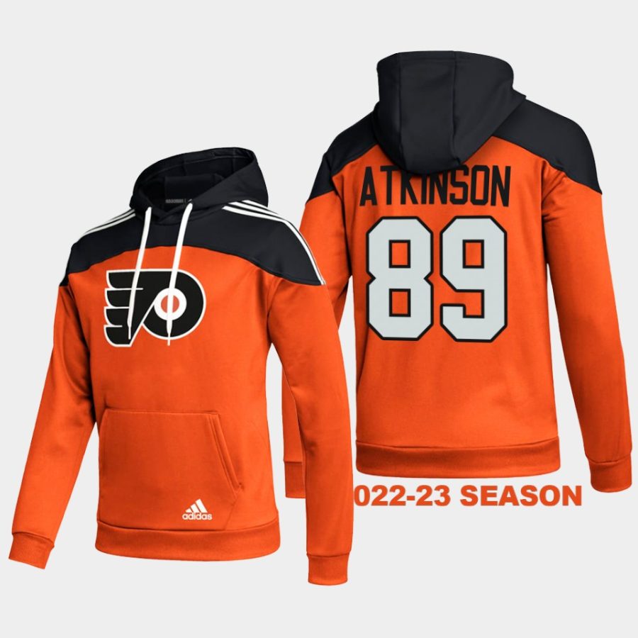 flyers cam atkinson orange 2022 23stylish aeroready pullover hoodie