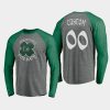 flyers custom gray st. patricks day celtic long sleeve raglan t shirt