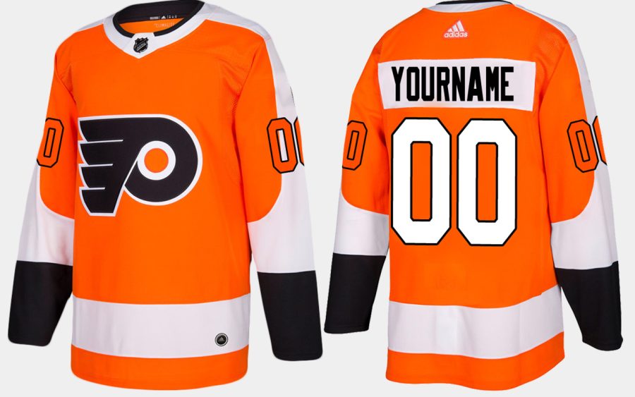 flyers custom home orange jersey