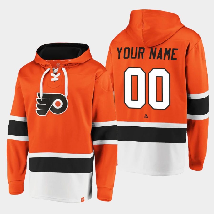 flyers custom orange dasher player lace up hoodie