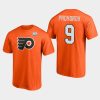 flyers ivan provorov orange 2021 lake tahoe outdoor games primary logo t shirt