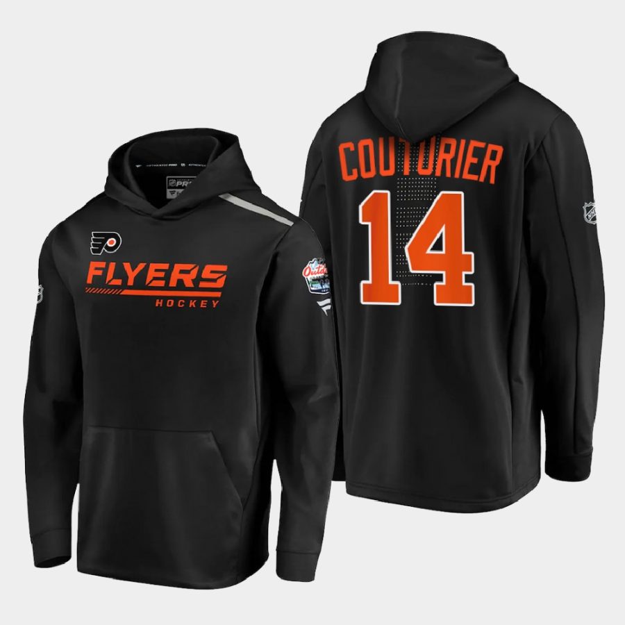 flyers sean couturier black 2021 lake tahoe outdoor games locker room hoodie