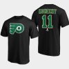 flyers travis konecny black emerald plaid personalized t shirt