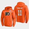 flyers travis konecny orange 2021 lake tahoe outdoor games primary logo pullover hoodie