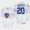 france hockey fabien colotti 2022 iihf world championship home jersey white