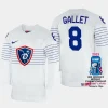 france hockey hugo gallet 2023 iihf world championship men home jersey white