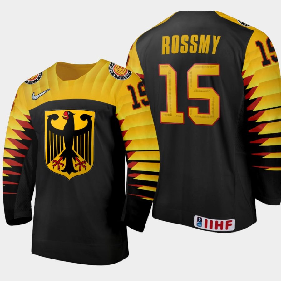 germany bennet rossmy 2021 iihf u18 world championship away jersey black