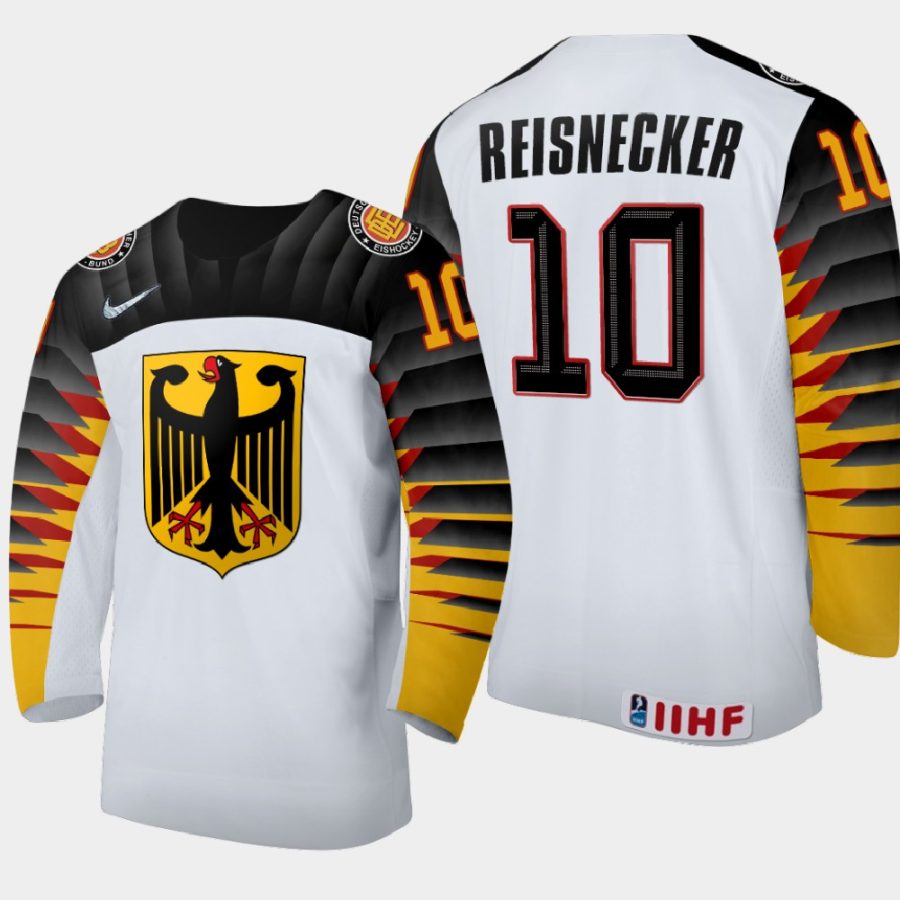 germany filip reisnecker 2021 iihf world junior championship away jersey white