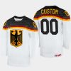 germany hockey custom 2022 iihf world championship home jersey white