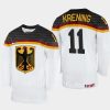 germany philipp krening 2023 iihf world junior championship home jersey white