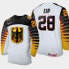 germany roman zap 2021 iihf u18 world championship home jersey white