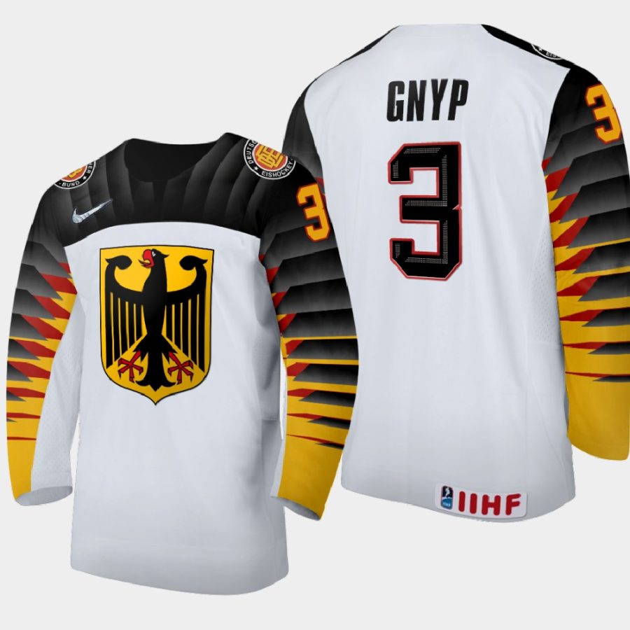 germany simon gnyp 2021 iihf world junior championship away jersey white