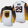 germany simon wolf 2021 iihf u18 world championship home jersey white