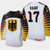 germany steven raabe 2021 iihf world junior championship away jersey white