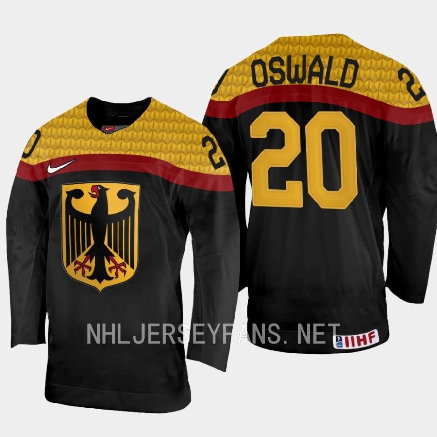 germany veit oswald 2023 iihf world junior championship away jersey black