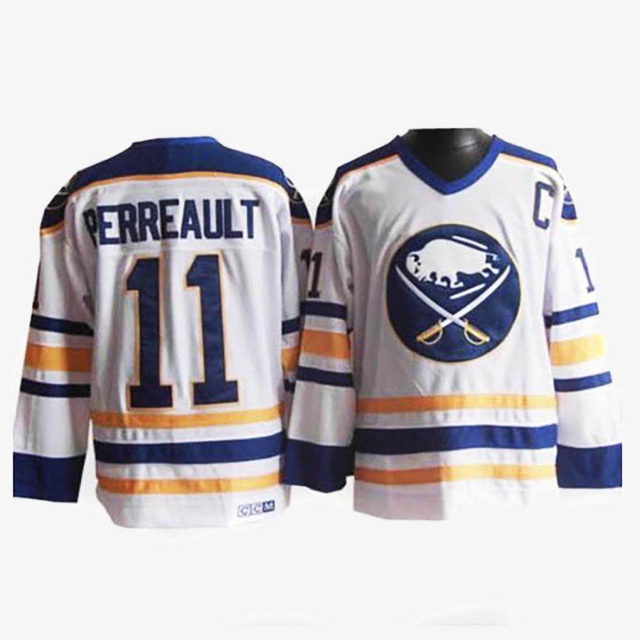 gilbert perreault white throwback jersey