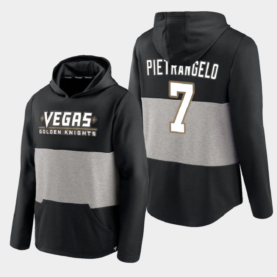 golden knights alex pietrangelo black prep colorblock hoodie