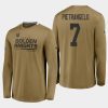 golden knights alex pietrangelo gold 2020 21 alternate logo perf training long sleeve authentic pro t shirt