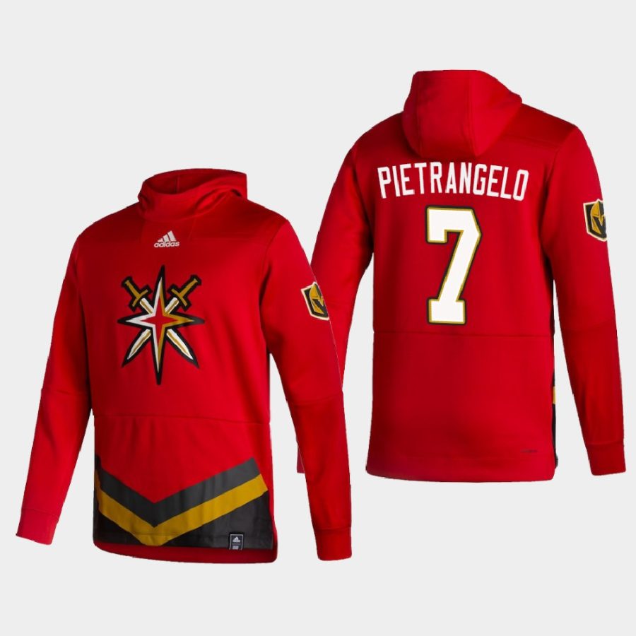 golden knights alex pietrangelo red 2021 reverse retro authentic pullover hoodie