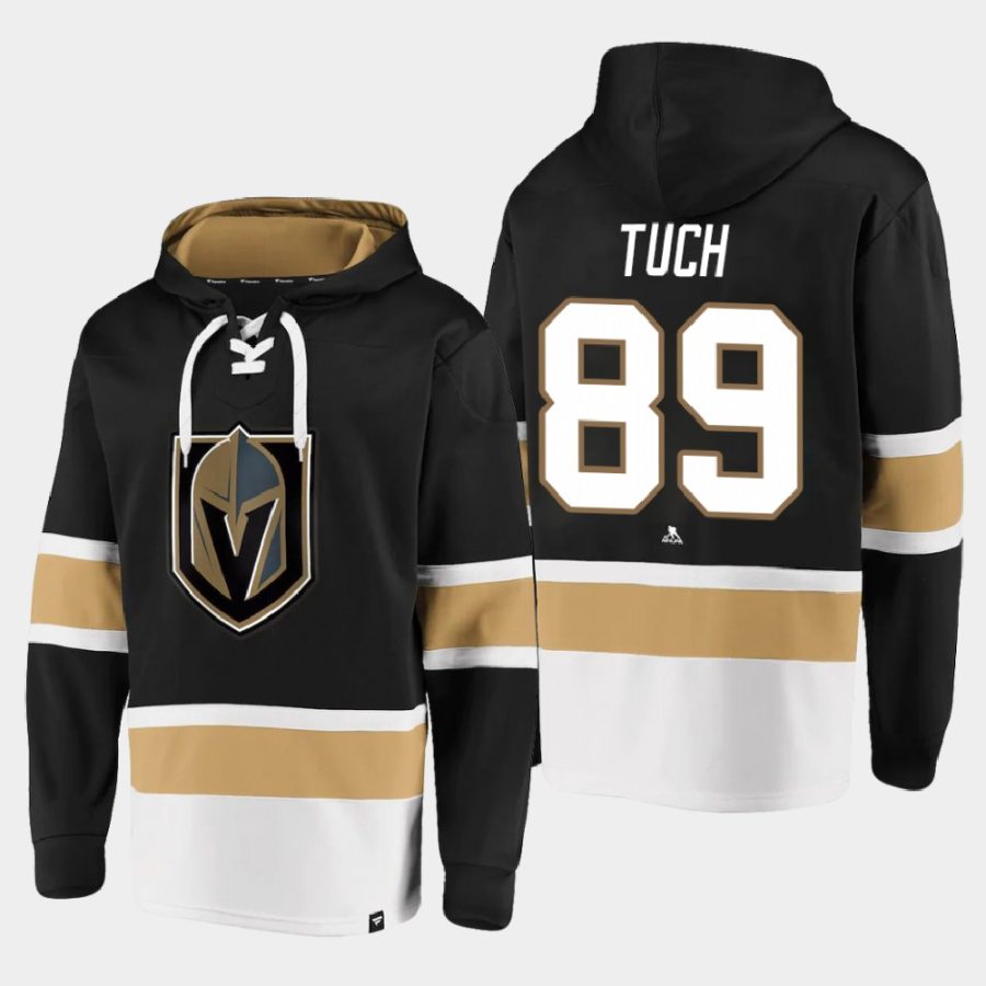 golden knights alex tuch black dasher player lace up hoodie