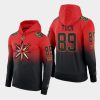 golden knights alex tuch red black 2021 reverse retro gradient hoodie