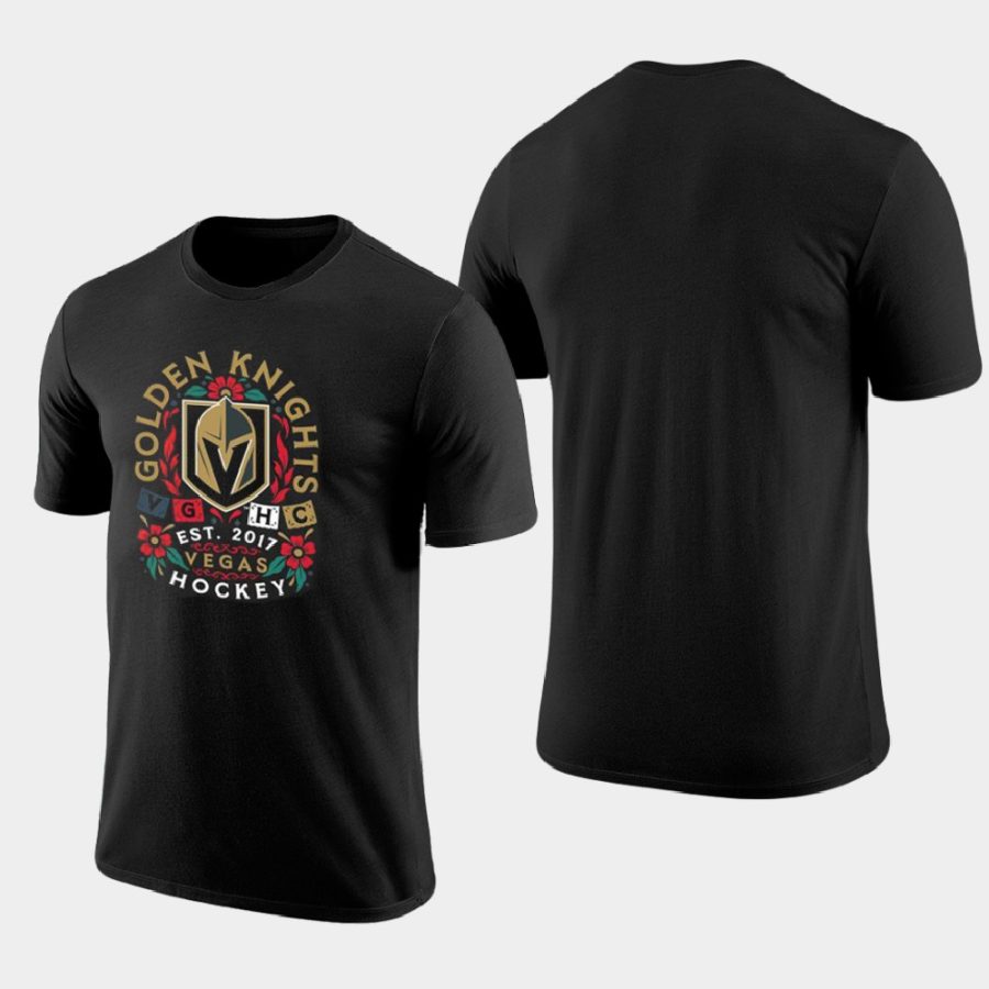 golden knights black 2021 latino heritage night t shirt