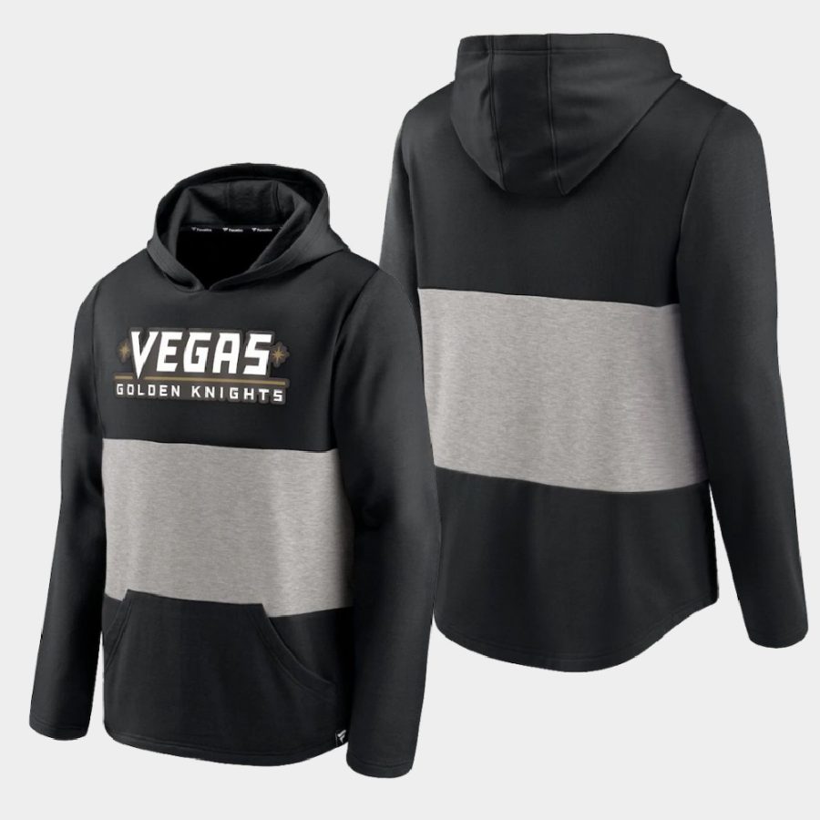 golden knights black prep colorblock hoodie