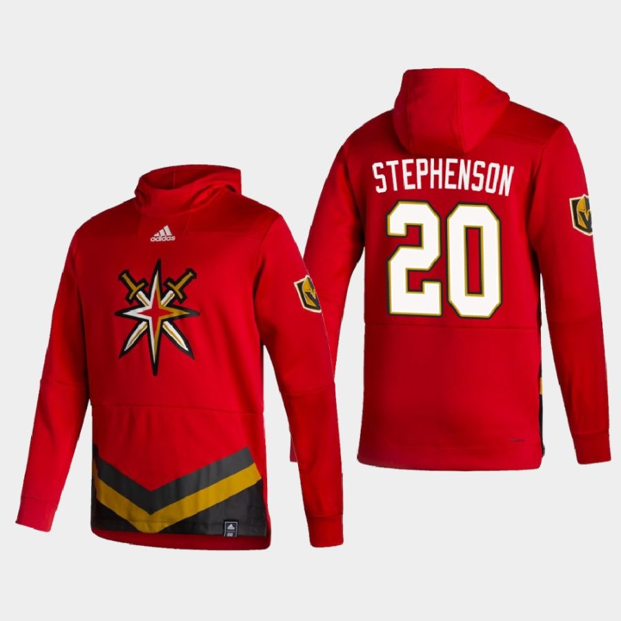 golden knights chandler stephenson red 2021 reverse retro authentic pullover hoodie