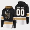 golden knights custom black dasher player lace up hoodie