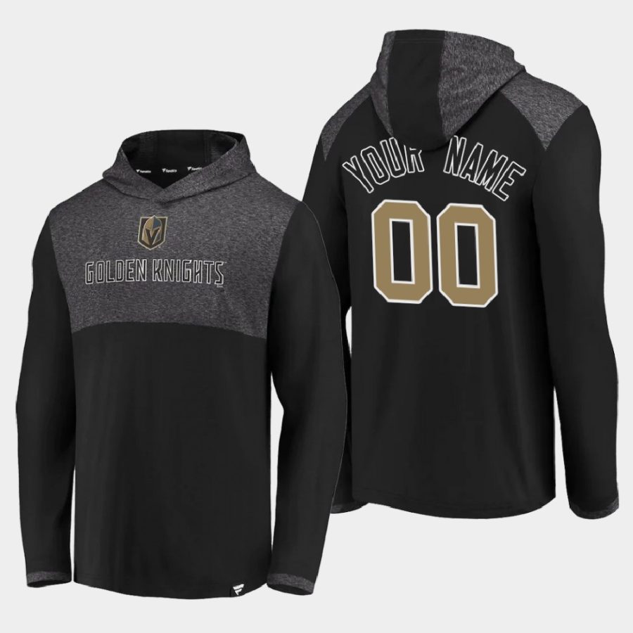 golden knights custom black iconic marbled clutch pullover hoodie