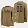 golden knights custom gold 2020 21 alternate logo perf training long sleeve authentic pro t shirt