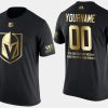 golden knights custom gold limited black t shirt