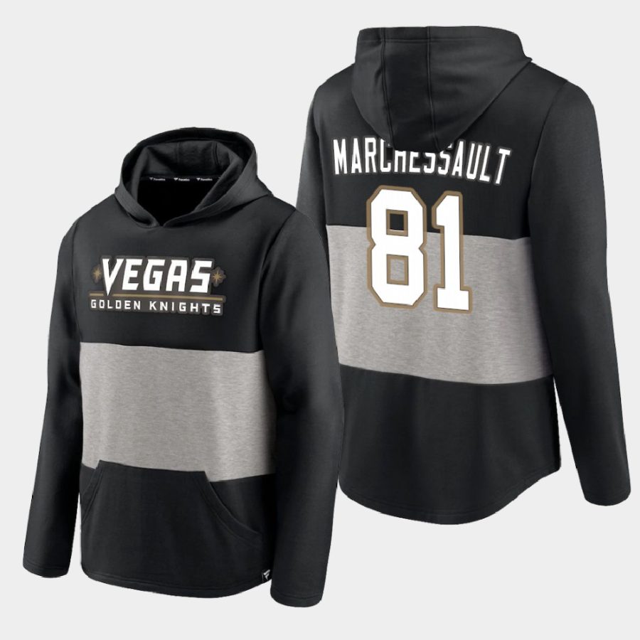 golden knights jonathan marchessault black prep colorblock hoodie