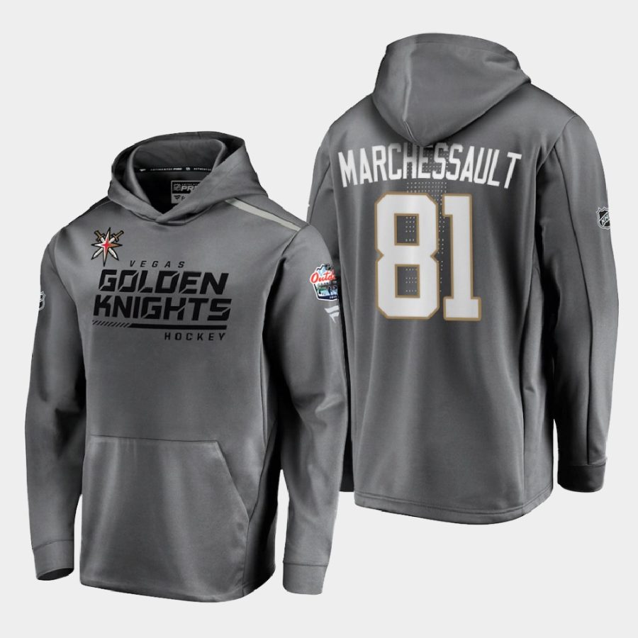 golden knights jonathan marchessault charcoal 2021 lake tahoe outdoor games locker room hoodie